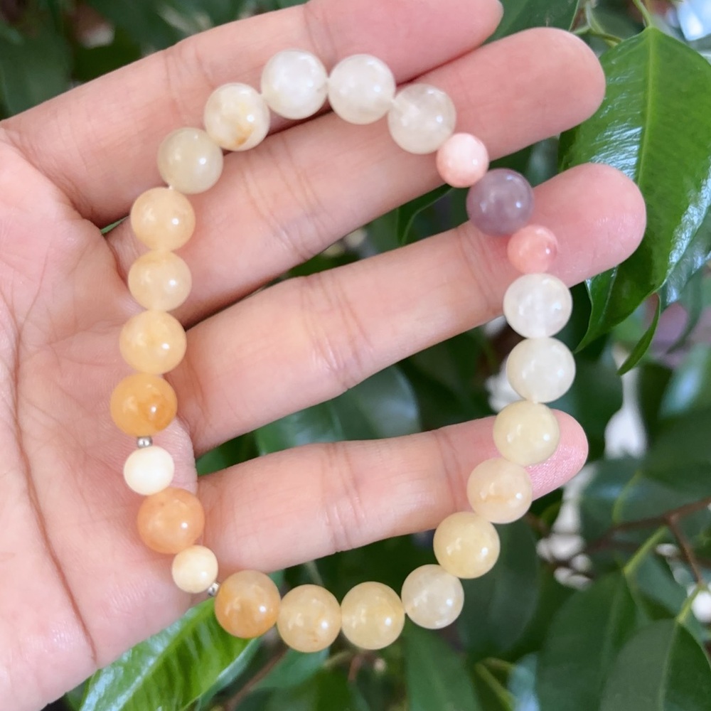 Multicolor Jade Beaded Bracelet